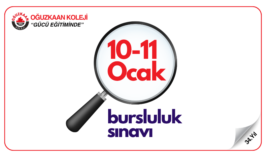 8-9 Şubat 2020 Oğuzkaan Bursluluk Sınavı